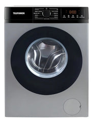 Lavarropa Inverter Silver Telefunken Tfk-wmcfsl 11 Programas Color Gris