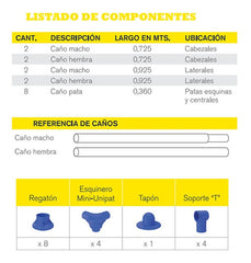 Pileta Pelopincho M1020 Lona 1000lts 1,85x1,45mts Tio Musa Azul