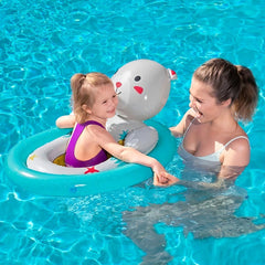 Inflable Asiento Animales Bestway 34058 Flotador Bebe Color Azul