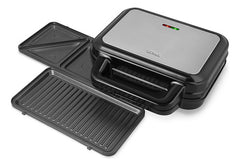 Sandwichera 2 En 1 Atma Placas Antiadherentes Triangular Y Panini