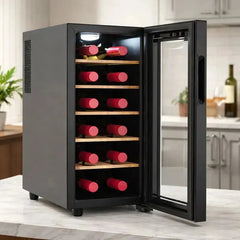 Cava De Vinos Vondom Para 12 Botellas Con Estantes De Madera
