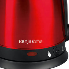 Pava Jarra Electrica Kanji Kjh-pe15002m-red Inox 1,8lts Rojo