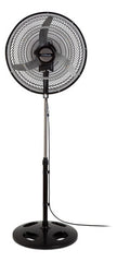 Ventilador De Pie 20 Orbital Coolbreeze - 3 Palas De Metal Color Plateado Estructura Negro - Vpm2016cb