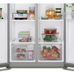 Heladera Gafa 457l No Frost Side By Side Inverter Inox Hgsbs457x Acero Inoxidable