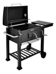 Parrilla A Carbon Movil Ext Barbacoa Chulengo Vivendi Cs Negro