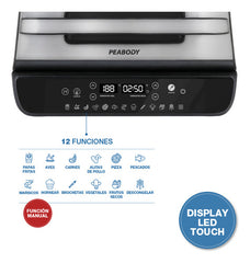 Freidora De Aire Peabody Pe-afg03n 7l Negra 1.8kw Color Negro