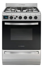 Cocina Ormay Evo Acero 4 Hornallas Timer Digital Modelo Color Gris