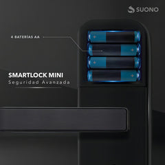 Cerradura Inteligente Suono Smart Lock Mini Huella Digital S Negro