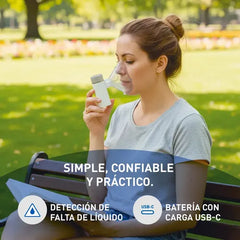 Nebulizador Para Niños Y Adultos Silfab Nm30 Mesh Breeze Go Blanco