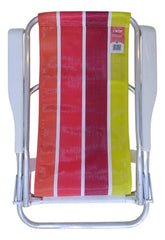 Reposera Plegable Botafogo 4 Posiciones Aluminio Rojo Cts Rojo