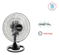 Ventilador De Mesa Liliana Vsoc16 Negro Con 3 Palas Color Transparente De Plástico, 16 De Diámetro 220 v