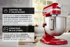 Batidora De Pie Kitchenaid Coyote Kitchenaid Rksm60spxrer Rojo 220 v
