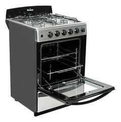 Cocina Multigas Florencia 5538 Acero Clase A 4 Hornallas Cs Acero Inoxidable