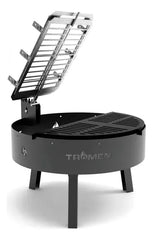 Fogón Asador Tromen Duomo 650 Apto Carbón Leña + Estaca Cruz