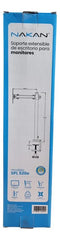 Soporte Tv Nakan Spl 520e Escritorio Extensible Y Giratorio Negro