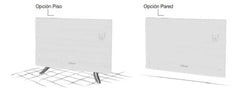 Calefactor Vidrio Pie/pared Liliana Ppv451w Tecnoheat Wifi Negro