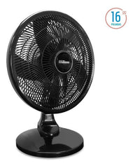 Ventilador De Mesa Liliana Negro 16 3 Velocidades 5 Aspas Oscilante Vsop16