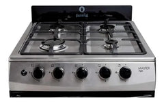 Cocina A Gas Escorial Master Style Acero Inox 4 Hornallas Acero Inoxidable