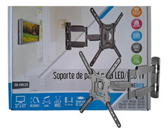 Soporte Tv Lcd Smart Brazo Movible 23 A 55 Onebox Ob-emc25 Color Negro