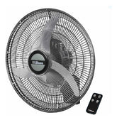 Ventilador De Pared Liliana Vwc2016 90w Con Control Remoto 50.8 Cm Negro Plateado Metal 3