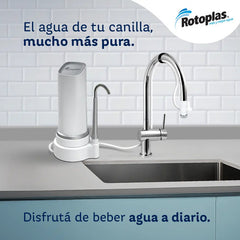 Purificador De Agua Rotoplas Max Sobre Mesada Blanco Blanco