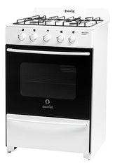 Cocina Escorial Master Classic A Gas Natural 4 Hornallas Blanca Puerta Con Visor Blanco