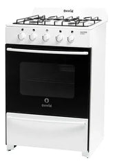 Cocina Escorial Master Classic A Gas Natural 4 Hornallas Blanca Puerta Con Visor Blanco