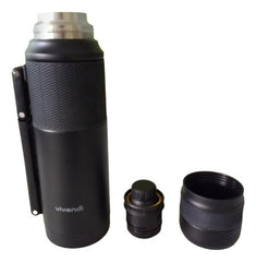 Termo Vivendi De 1200 Ml De Acero Inox Negro Libre De Bpa Negro