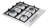 Anafe A Gas Empotrable Escorial Ag58 De 60cm Acero Inox Acero Inoxidable