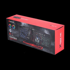 Kit De Teclado Y Mouse Gamer Xtrike Me Cm-406 Inglés Us De Color