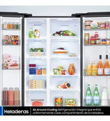Heladera Side By Side Samsung Rs57dg4100m9bg 560lts Inox