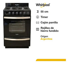 Whirlpool Wfn57di Gas/eléctrica Negro
