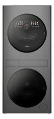 Torre De Lavado Secado Whirlpool Wnt14as Inverter 14kg/12kg Gris Oscuro