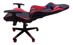 Silla Reclinable Para Oficina Pc Gamer Vivendi Negro Rojo Negro