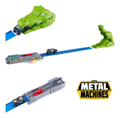 Pista De Autos Juguete Lanzador Zuru Metal Machine Cocodrilo Color Verde