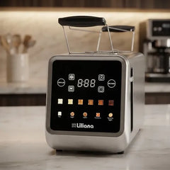 Tostadora Digital De 2 Bocas Liliana At942 Panel Led 1400w Gris