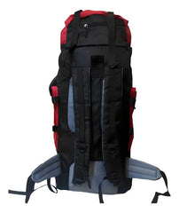 Mochila Para Camping Trekking Outdoor Tm Roja De 90lts Color Rojo Diseño De La Tela Liso
