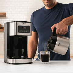 Cafetera Programable Oster Bvstdc4404 Jarra Térmica 8 Tazas Plateado