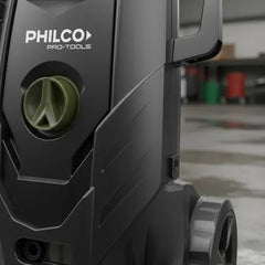 Hidrolavadora Electrica Philco Pro 1800w 220v Portatil Con Carretel 140 Bar Negro 50 Hz/60 Hz