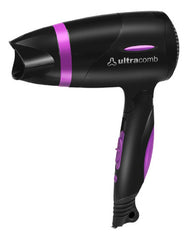 Secador De Pelo Ultracomb 4609 Plegable 1400w 2 Velocidades Negro