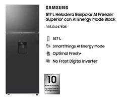 Heladera Samsung Ai Smartthings Dispenser Agua 517 L Black