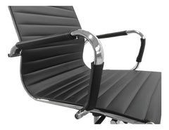 Combo 2 Sillones Ejecutivo Oficina Escritorio Pc Vivendi C Negro Cuero Sintético