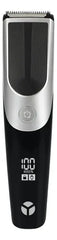 Cortadora De Pelo Yelmo Bk-3911 Recargable Con Pantalla Led Y 6 Peines De Corte Plateado