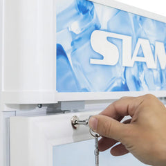 Heladera Exhibidora Vertical Siam Hsi-ev229b2 229 Litros Con Cerradura Blanco