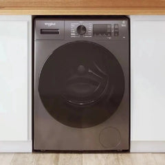 Lavarropas Frontal Whirlpool Wnq90as 9kg 1400rpm Inverter Gris Oscuro