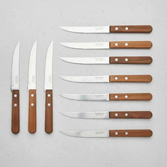 Set De Cuchillos Tramontina Dynamic Mango Madera X 12 Madera
