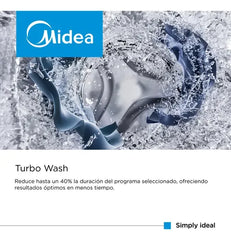 Lavarropas De Carga Superior Midea Mls-75ge04n Color Gris