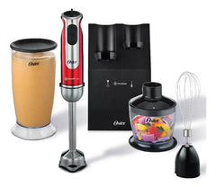 Stick Mixer Oster Fpsthb2801 Con Accesorios Batidora De Inmersion Picadora 800w Color Rojo
