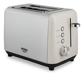 Tostadora Atma Toat21vcp Blanco Ranuras Extra Ancha Vintage Blanco