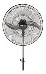 Ventilador De Pie Liliana Vp25m Negro Con 2 Palas Color Plateado De Metal, 25 De Diámetro 220 v